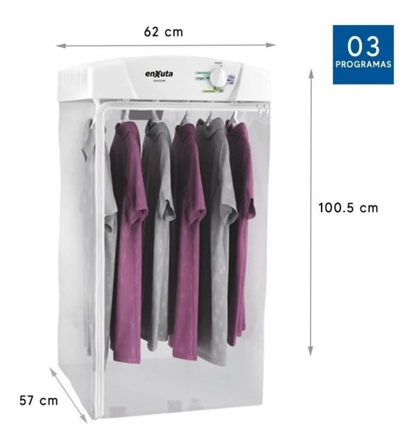 Secarropas De Colgar Enxuta 8kg Perchas 3 Años Garantia - Imagen 6