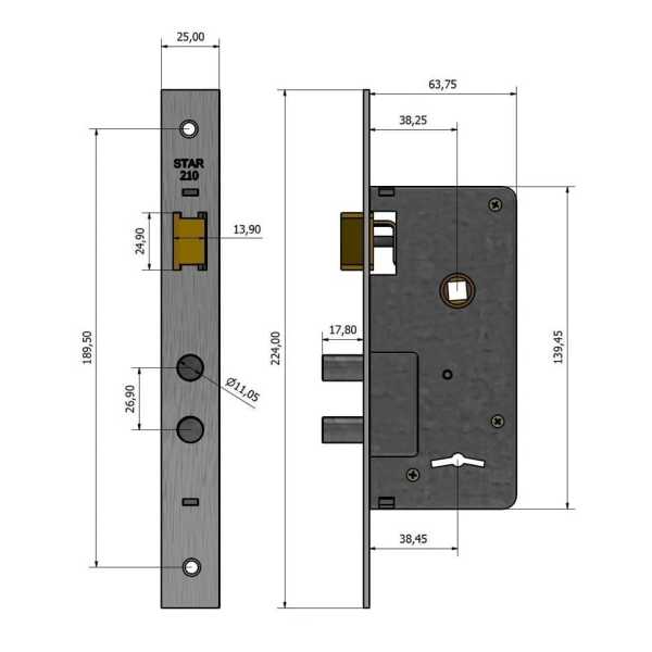 Cerradura Star Original 210s - Imagen 3