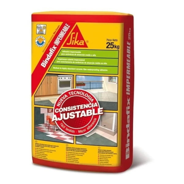 Bindafix Impermeable Adhesivo Para Ceramicas 25 Kg - Imagen 2