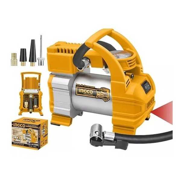 Mini Compresor Auto 12 Volt Ingco Aac1408 140psi (10bar)