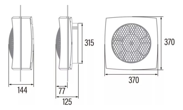 Extractor De Aire Para Cocina 28,5cm Lhv225 Cata + Persiana - Image 6