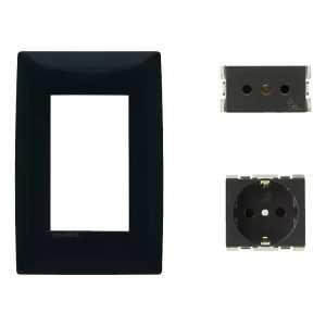 Plaqueta Molveno Atenea + Modular + Schuko Ferreteria Maria