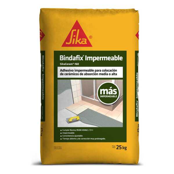 Bindafix Impermeable Adhesivo Para Ceramicas 25 Kg