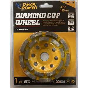 Disco Copa Desbaste 4 1/2 Pared Dmax Power Dh-2115