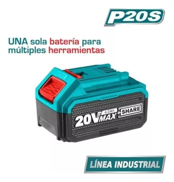 Bateria De Litio 20v 4.0 Ah Total Tfbli2002 Industrial - Image 3