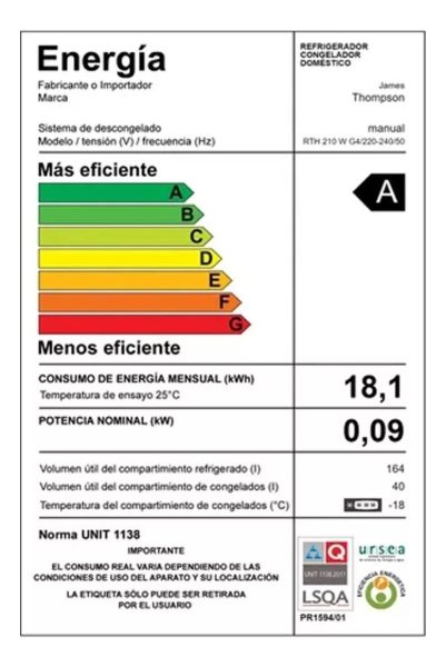 Refrigerador Heladera James Thompson Rth 210 Blanca Frio H - Image 2