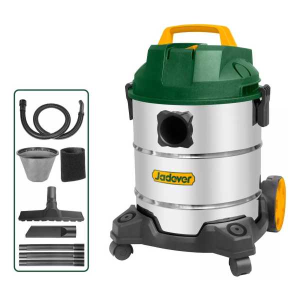 Aspiradora Seco Húmedo 1200w Tanque Metálico 30l Jadever