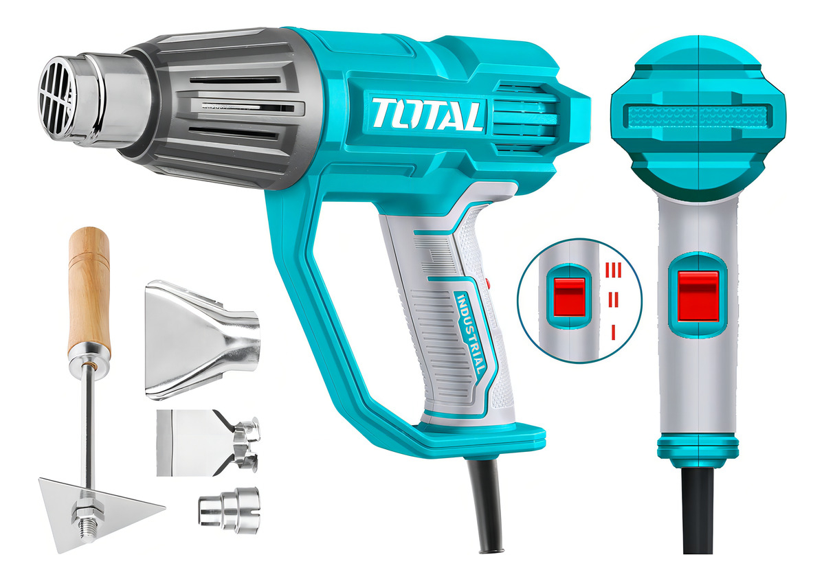 Pistola De Calor Total 2000w Industrial, 3 Temperaturas