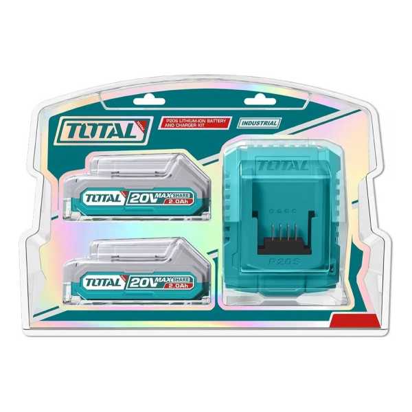 Pack 2 Baterías 2ah 20v + Cargador Inteligente Total Maria - Imagen 2