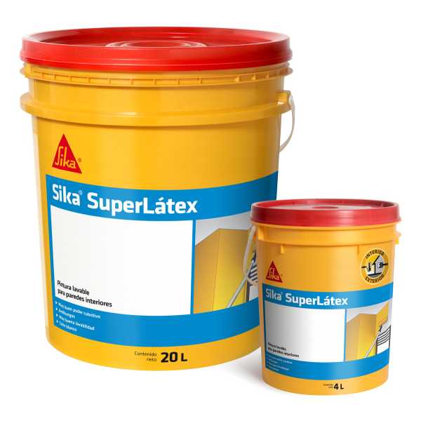 Pintura Látex Lavable Antihongo Superlatex Sika - 20+4 Lt