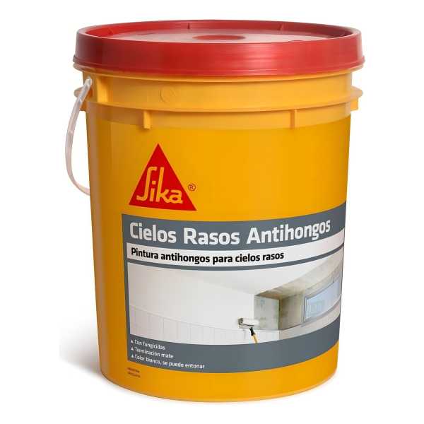 Pintura Para Cielorraso Cubritiva Antihongos Sika - 4 Kg