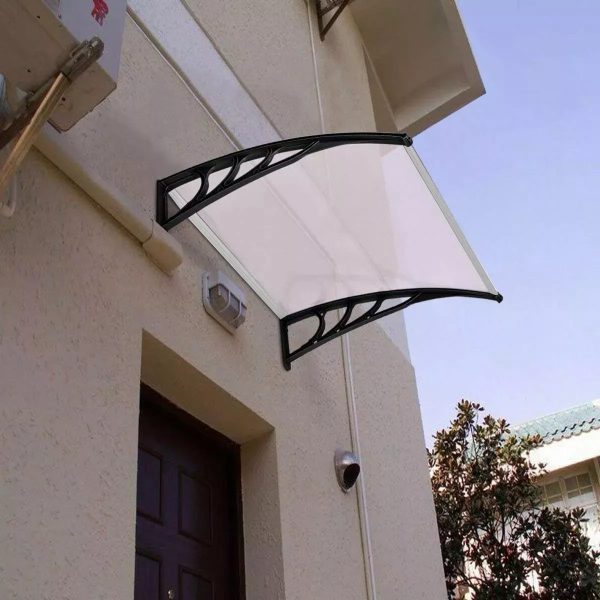 Alero De Policarbonato Transparente 90x1,20m Puertas Ventana - Imagen 4