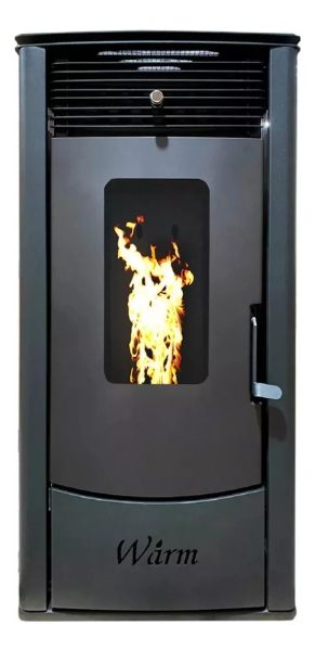 Calefactor Estufa A Pellet 11kw 110m2 + Kit De Caños - Imagen 2