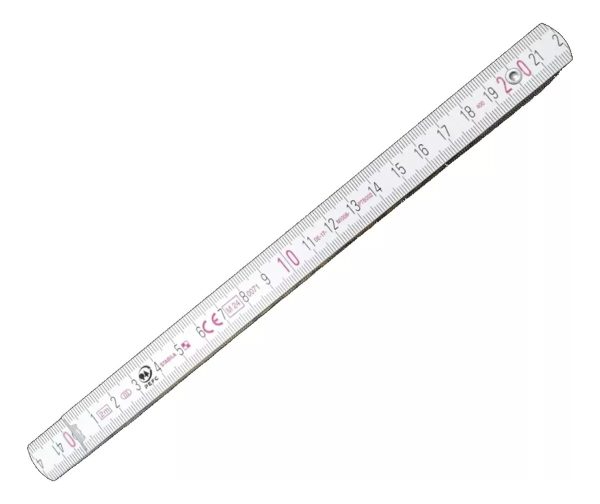 Metro Stabila Plegable Madera Blanco 2mt Ff - Imagen 2