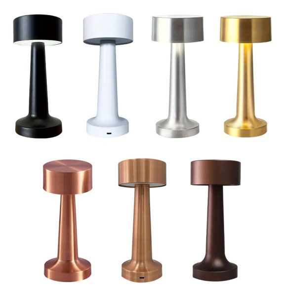 Lámpara De Mesa Portátil Recargable Usb Tuvalu Unilux Estruc - Imagen 2