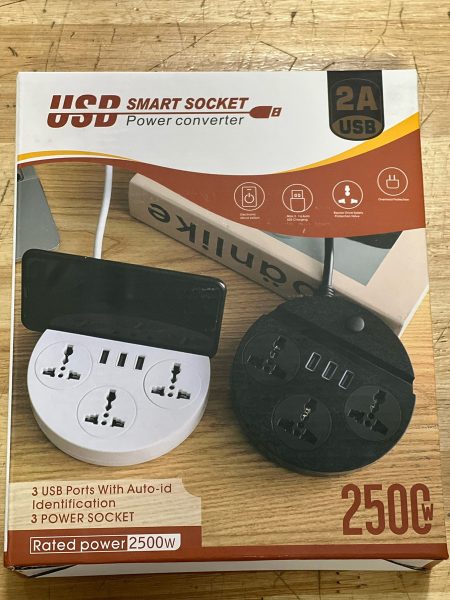 Alargue 3 Usb + 3 Universales 2 Mts - Imagen 2