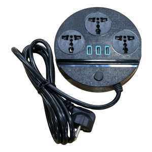 Alargue 3 Usb + 3 Universales 2 Mts
