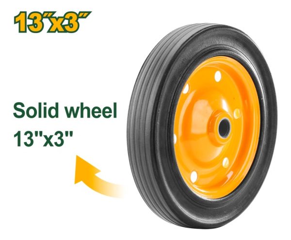 Carretilla Rueda Maciza Jadever 120kg Jdwb3f02 Color Verde - Imagen 2