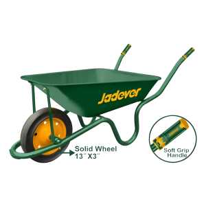 Carretilla Rueda Maciza Jadever 120kg Jdwb3f02 Color Verde
