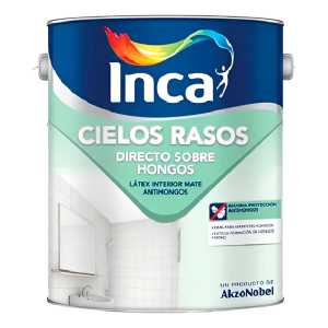 Pintura Para Cielo Raso Inca Directo Sobre Hongos 20 Litros