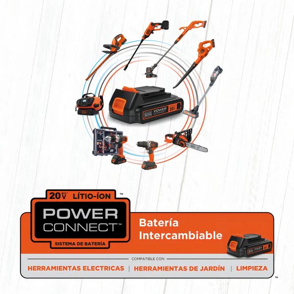 Cortasetos Cortacerco Inalámbrico 20v Lht2220-b2c Black+deck - Imagen 5