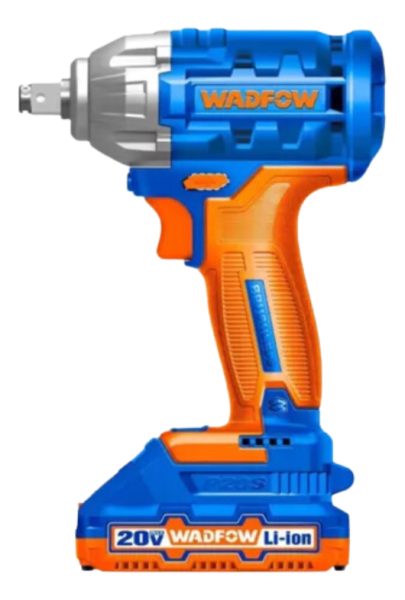 Wadfow Llave De Impacto Inalámbrico 20v+2 Bat+ Cargador Colo - Imagen 2