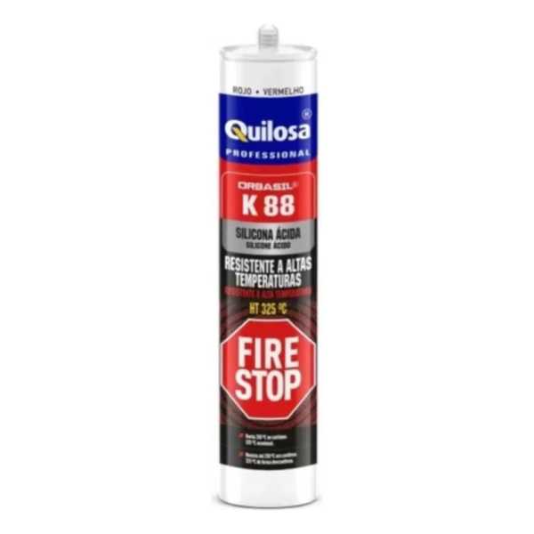 Silicona De Alta Temperatura Obrasil K88 Quilosa Hasta 325oc