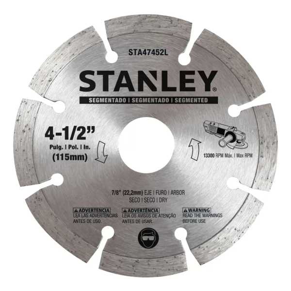 Kit Amoladora+ 10 Discos Stanley Sg7115v10b2c Corte-desbaste - Imagen 7