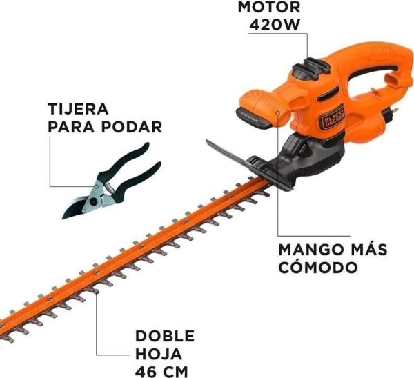 Cortacerco 420 W Black + Decker Ht420 400w 41cm De Corte - Imagen 2
