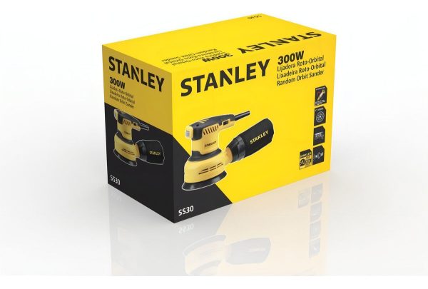 Lijadora Roto Orbital Stanley Ss30 300w Vel. Variable 125mm - Imagen 5