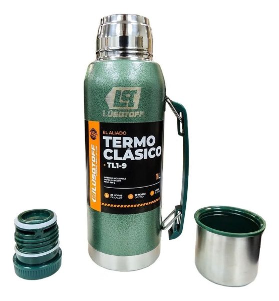 Termo 1 Litro Acero Inoxidable Lusqtoff Frio Y Calor - Imagen 15