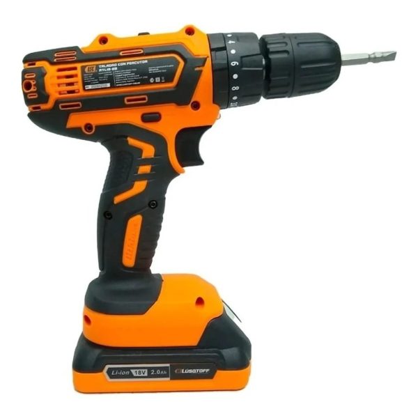 Taladro Atornillador Percutor 13mm Lusqtoff 2 Bat Profes - Imagen 4
