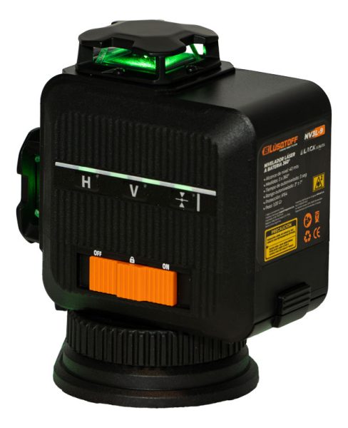 Nivel Laser Lusqtoff Lineas Verdes 360° A Bateria Usb 40mts - Imagen 4