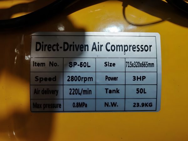 Compresor De Aire Martino Di Forza 50l 3hp 220l/min - Imagen 2