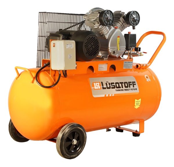 Compresor De Aire Lüsqtoff 3hp 150lts 115psi Color Naranja - Imagen 2