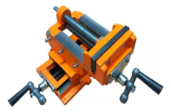 Morsa Cruz Doble Eje 6 Pulgadas Taladro Agujereador Lusqtoff - Imagen 2