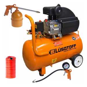 Compresor De Aire Eléctrico Portátil Lüsqtoff Lc-2550bk 50l