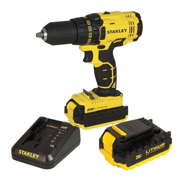 Taladro Atornillador Inalámbrico De 13mm Stanley Scd20c2 + A - Imagen 4