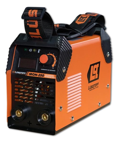 Soldadora Inverter Lüsqtoff Inverter Megairon-250 Naranja - Imagen 2