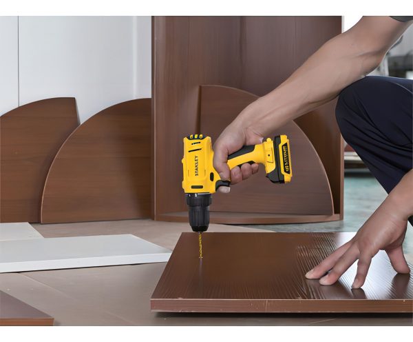 Taladro Inalambrico Stanley Scd12s2k 12v Oficial Amarillo - Imagen 3