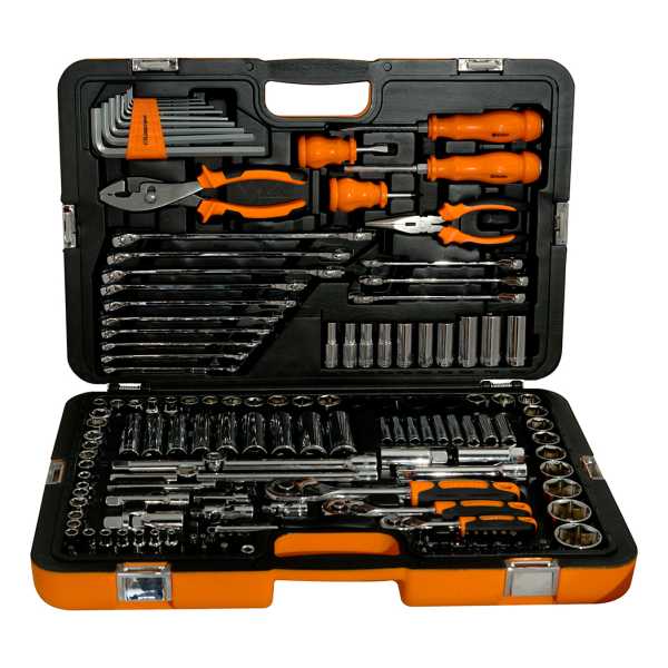 Juego Herramientas Lusqtoff 150pzs Racing Caja Set Tubos