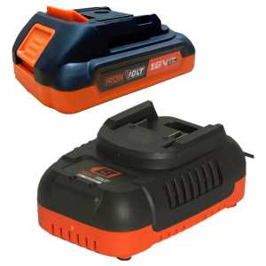 Cargador Bateria Lusqtoff 54w 2 Ah Iron Volt Starter Kit 18v