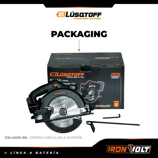 Sierra Circular Inalámbrica Brushless Profesional Black Seri - Imagen 7