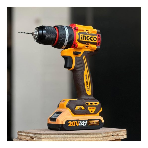 Taladro Inalámbrico 55nm Ingco Brushless+ Extensor 21acs - Imagen 3