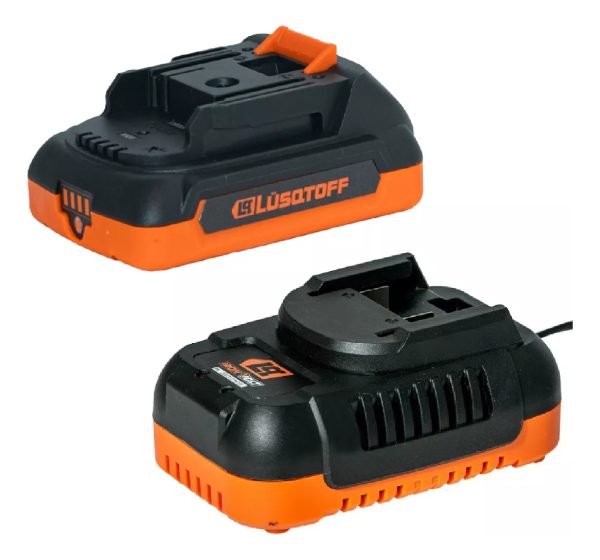 Cargador Bateria Lusqtoff 54w 2 Ah Iron Volt Starter Kit 18v - Imagen 6