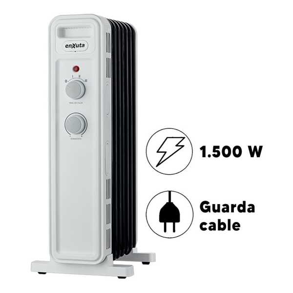 Enxuta Raenx971 Radiador De Aceite 7 Elementos 1500 W Termos - Imagen 3