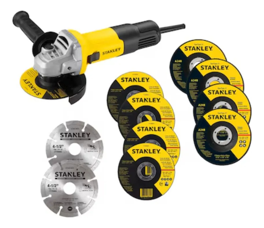 Kit Amoladora+ 10 Discos Stanley Sg7115v10b2c Corte-desbaste - Imagen 3