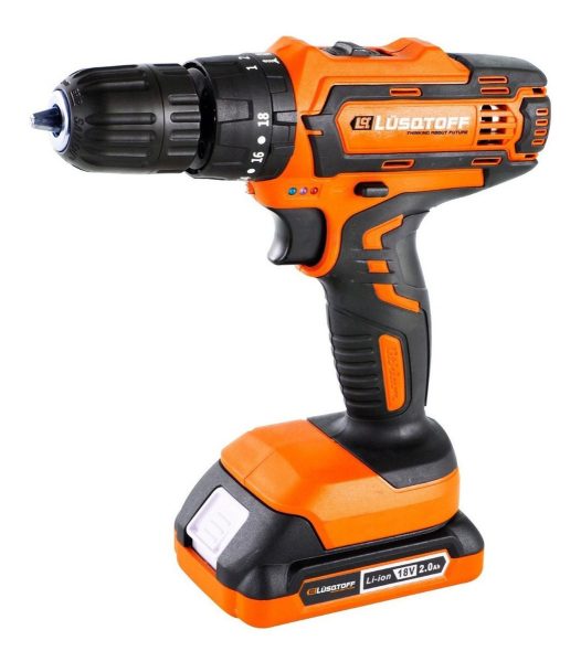 Taladro Atornillador Percutor 13mm Lusqtoff 2 Bat Profes - Imagen 3