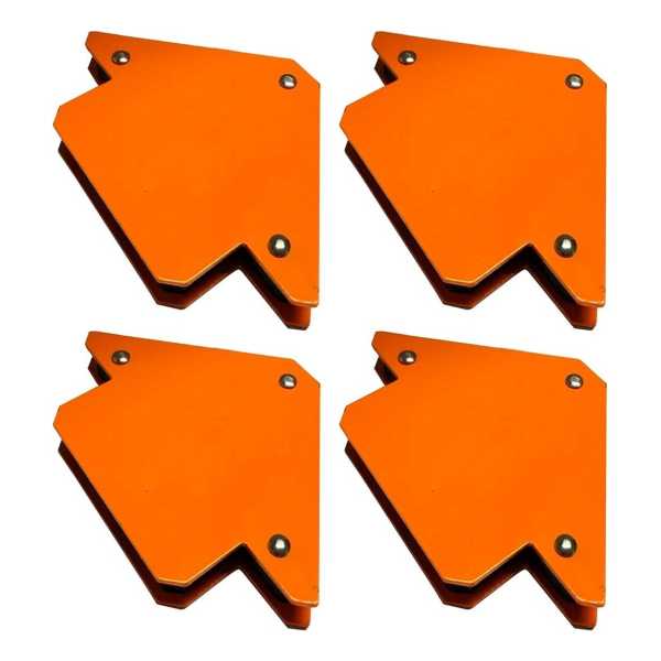 Set 4 Escuadra Magnética Soldar Carpintero 3 25lb Lusqtoff