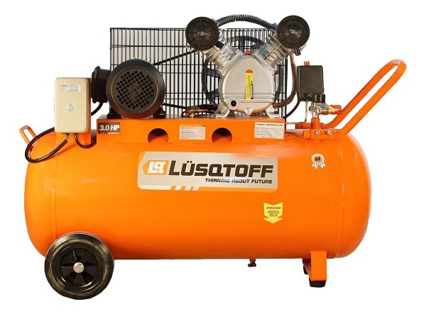 Compresor De Aire Lüsqtoff 3hp 150lts 115psi Color Naranja - Imagen 6